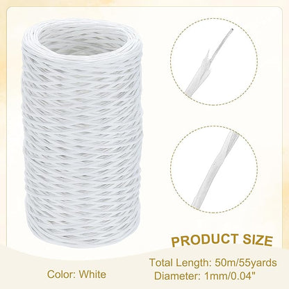uxcell 164 Feet Floral Wire, 1mm Vine Bind Wire for DIY Crafts Flower Bouquet Christmas Wreaths White