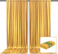 2 Panels Khaki Backdrop Curtain, 10 x 7 Feet Background Curtains for Parties, Weddings, Baby Showers, Bachelorette Halloween, Christmas Birthday Party Photoshoot Backdrop Curtains Decorations