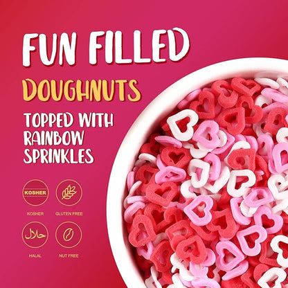 Sprinkles for cake decorating, 7 Ounces Valentine Sprinkles, Red/Pink/White Love Confetti Sprinkles for Cupcake, Cookies, Ice Cream Topper, Edible Cake Decorationss, Baking Desserts