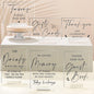Weysat 6 Pcs Clear Acrylic Wedding Signs for Reception and Ceremony 5'' x 7'' Wedding Signage with Stand in Loving Memory Table Decorations Cards and Gifts Guestbook Reserved Table Sign(Classic Style)