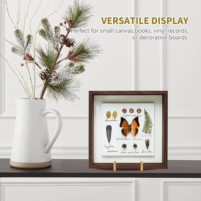 Plate Holder Easel Display Stand - 6 inch Metal Plate Stands for Display - Tabletop Picture Stand - Gold Iron Easels for Display Pictures | Photo Frames | Book | Decorative Plates | Plaque - 2 Pack