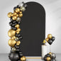 Black Arch Cover 7.2ft Spandex Backdrop Stand for Balloon Wedding Party Ceremony Decorations - Stretchy Chiara Arch