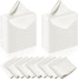 Manyshofu 50 Pieces Ivory White Satin Napkins - 12x12 Inches Cloth Napkins, Square Satin Fabric Napkin Set - Elegant & Reusable Table Napkins for Wedding Dinner Party Lunch Banquet Decoration