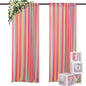 DUOBAO Rainbow Chiffon Wedding Arch Decor - Lightweight Sheer Fabric Archway for Ceremonies, Photo Backdrops, Parties (108" Tall x 29" Wide, 2 Panels)