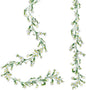 2 Pack White Flower Garland Artificial Daisy Silk Wildflower Hanging Flowers Fake Floral Vines Garland for Table Decoration Backdrop Wall Home Party Wedding Indoor Outdoor DIY Cemetery Decor