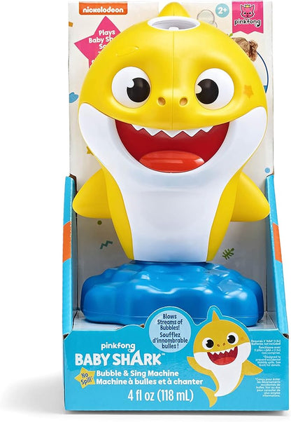 Little Kids Baby Shark NO Spill Musical Bubble Machine,Bubble Toy for Baby, Toddlers and,Amazon Toys Exclusive with 20oz of Extra Bubble Solution 91273E Multicolor