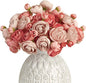 Letjolt Ranunculus Artificial Flower 18 Pcs Pink Silk Ranunculus Wedding Bouquet Engagement Centerpieces Arrangements Bridal Shower Decorations Home Decor, Deep Pink