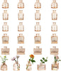 Glasseam Mini Bud Vases for Centerpieces: Clear Small Flower Vase Set of 20 Cute Tiny Glass Table Centerpieces Modern Wedding Birthday Party Baby Shower Dining Room Decoration Champagne