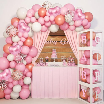 DWCN 10x7 FT Blush Pink Backdrop Curtains for Parties, Photography Backdrop Drapes with Rod Pockets for Wedding Decorations Stage Birthday Family Gatherings, 2 Panels 5ft x 7ft