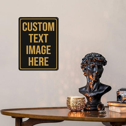 Custom Metal Signs - Personalized Signs for Home, Office & Bar - 16"x12"
