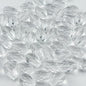 100pcs 8x12mm Teardrop Crystal Glass Beads for Jewelry Making, Faceted Vertical Hole Teardrop Glass Spacer Beads for Wind Chimes Bracelet Earring Necklace DIY Craft(Transparent)