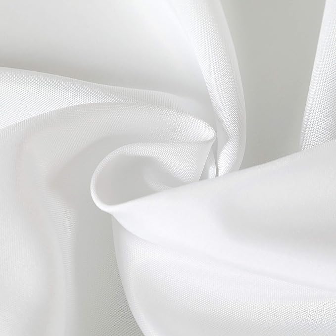 Cupuamon Square Tablecloth 52x52 inch Washable Polyester Fabric Table Cloth for Wedding Party Dining Banquet Decoration（52x52,White）