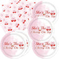 40pcs Cherry Birthday Decorations Bow Cherry Themed Plates and Napkins for Fruit Cherry Theme Birthday Baby Shower Table Decorations,for 20 Guests