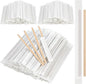 2000 Pcs Individually Wrapped Wooden Coffee Stirrers 5.5 Inch Disposable Wood Stir Sticks, Round End coffee stirrer for Cocktail, and Hot Drinks