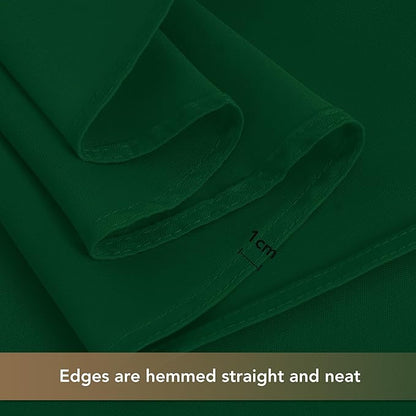 sancua Square Tablecloths 85x85 Inch Hunter Green - Fabric Table Cloth for Square or Round Tables, Washable Polyester Table Cover for Christmas Dinner, Holiday Party, Decorative Display Tables