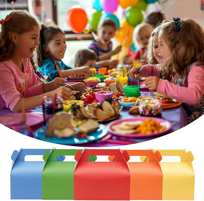 UnicoPak 30 Pack Green Gable Treat Boxes Party Favor Goodie Bag Boxes for Candy Treats Snacks Cookie Toys for Birthday Party Special Events, 6.5x3.5x3.5 Inches