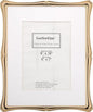 8 x 10'' Premium Alloy Gold Photo Frame with Acid Free 5x7'' Mat - High-End Décor Metal Frames 5x7'' with Black Velvet Back