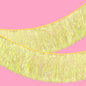 xo, Fetti Yellow Fringe Banner - 5 Ft. | Groovy Bachelorette Party Decorations, Pastel Preppy Birthday Party Decor, Smiley Baby Shower Supplies, Photo Booth Backdrop, HBD