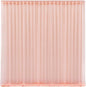 10x10 Peach Tulle Backdrop Curtains for Parties, Sheer Backdrop Curtain Wedding Photo Background Drapes for Baby Shower Photography Birthday Party