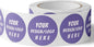150 Custom Circle/Square BOPP Roll Labels- Personalized Stickers for Business Logo, Party, Wedding Favor, Baby Shower-Any Design Text + Image, Matte/Gloss Finish (2.5 Inch Circle)