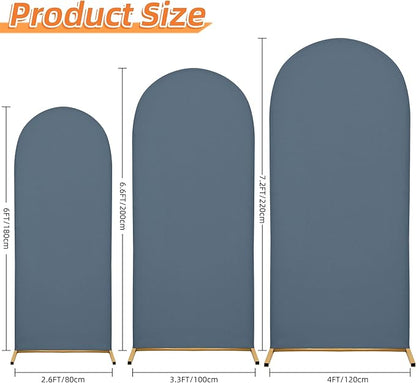 Wedding Arch Cover 6.6FT Arch Backdrop Cover Spandex Fitted Arch Cover for Round Top Chiara Backdrop Stand Covers for Wedding Birthday Party Baby Shower Banquet Ceremony Decoration