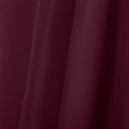Ascoza 2pack 60x120 Inch Burgundy Rectangular Tablecloth 6 Feet Table Cloth in Polyester Fabric for Wedding/Banquet/Restaurant/Parties