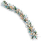 5' Coastal Shell Garland – Handcrafted Holiday Tree Wall Decor with Capiz Shells, Driftwood & Twigs – Coastal Elegance for Home, Mantle Decor, Bedroom, Dining & Doorway