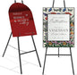 ARTASY 57" Black Easel Stand for Wedding Signs, Posters, Portable Artist Easel for Painting Canvas, Display Easel for Home and Office