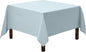 Gee Di Moda Square Tablecloth - 52 x 52 Inch Baby Blue Table Cloth for Small Square or Round Tables - Heavy Duty Washable Fabric - for Buffet Table, Holiday Party, Dinner, Wedding & Baby Shower