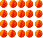 20pcs Honeycomb Flower Balls - Party Decor, Tissue Paper Pom Poms (6inch, Orange)