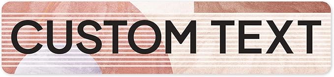 Custom Sign, Custom Street Sign, 11 Font Colors, 13 Font Styles, 4 Hole Options, 22 Sizes, 4x18 Inches, Rust Free DiBound, Fade Resistant, Made in USA by My Sign Center (Mid-Century Modern 1)