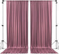 AK TRADING CO. 10 feet x 8 feet IFR Polyester Backdrop Drapes Curtains Panels with Rod Pockets - Wedding Ceremony Party Home Window Decorations - Dusty Rose