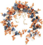 Ling's Moment 9FT Eucalyptus & Willow Leaf Garland with White Flower, Handcrafted Wedding Sweetheart Table Centerpieces Head Table Decor Arch Backdrop Decorations for Wedding | Burnt Orange & Denim