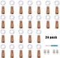 YJFWAL Wine Bottle Lights with Cork,Cork Shape Silver Copper Wire Fairy Mini String Lights,24Pack 20LED Battery Operated for DIY,Party,Wedding,Christmas,Halloween,Decor (Cool White)