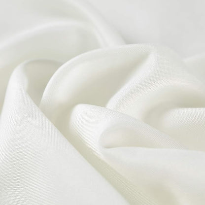 Cloth Napkins 17x17 inch Washable Polyester Dinner Napkins Soft Table Napkins for Wedding Party Dining Banquet(Ivory,12PCS)