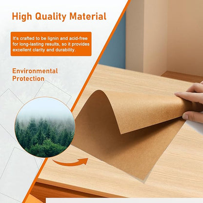 28 Sheets Brown Cardstock 8.5 x 11 Printer Paper, 92lb Heavyweight Thank You Card Stock for Greeting Cards, Wrapper, Invitations, DIY Cards Making, Certificates