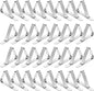 TriPole Tablecloth Clips 32 Pack Picnic Table Clips, Stainless Steel Table Cloth Holder Clips for Outdoor Tables, Metal Tables Cover Skirt Clamps for Camping Dining Wedding Graduation Party Essential