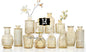 Mini Bud Vases As Wedding Centerpieces for Tables,Clear Bud Vases for Flowers,Small Flower Vases Suitable for Birthday Party,Anniversary,Wedding Reception,Baby Shower (Gold, 12PCS)