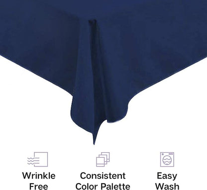 Gee Di Moda Rectangle Tablecloth - 60 x 126 Inch Caribbean Table Cloth for 8 Foot Rectangle Table - Heavy Duty Washable Fabric - for 8 Ft Buffet Table, Holiday Party, Dinner, Wedding & Baby Shower