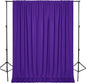 DWCN 10x7 FT Backdrop Curtains for Parties, Photography Backdrop Drapes with Rod Pockets for Wedding Decorations Stage Birthday Family Gatherings, 2 Panels 5ft x 7ft, Purple