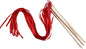100PCS Ribbon Stick Wands Wedding Streamers with Silk Fairy Stick Wand for Wedding Party Baby Shower Send Off Party Activities Holiday Celebration Favors (Red-100PCS)