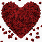 1000 Pieces Rose Petals, Artificial Silk Rose Petals, Dark Red Dot Black, Classic/Elegant/Romantic Style, Flat, Indoor Use, Wedding/Anniversary Decor