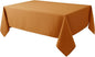 Biscaynebay Fall Tablecloth Textured Fabric 70x120 Inch Rectangular, Bronze Thanksgiving Autumn Harvest Water Resistant Fabric Tablecloths for Kitchen, Dining, Wedding, Parties Machine Washable