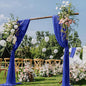 Royal Blue Wedding Arch Draping Fabric 29" x 20 FT Blue Wedding Drapes for Backdrop Sheer Curtains Drapes for Romantic Bridal Baby Shower Ceremony Birthday Party Fall Outdoor Events