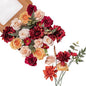 FANKO Rose Artificial Flowers Combo for DIY, Fake Rose Artificial Silk Flowers with Greenery, Real Looking Artificial Faux Flowers for Wedding, Table Decoration, Centerpieces, Party, Home Décor