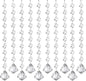 10 PCS Crystal Garland Strands, 33ft Hanging Crystal Strings for Window Curtains Doorway Decorations, Acrylic Clear Diamond Crystal Ornaments for Christmas Tree, Wedding Party Home Chandelier Decor
