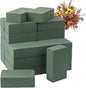 IHDYPPEW 30 PCS Green Floral Foam Blocks, 5.5"L x 3.1"W x 1.7"H Floral Foam for Flower Arrangements, Dry and Wet Florist Foam for Flowers, Flower Foam Bricks for Flowers Business, Outdoor, Weddings