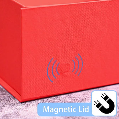 LIFELUM Christmas Gift Boxes 5 Pack 13.85 x 8.35 x 4.45 inch Christmas Gift Boxes for Presents with Ribbon Valentine's Bridesmaid Boxes Contains Card, Ribbon, Shredded Paper Filler for Packing