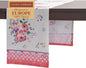 Maison d' Hermine Table Runner 100% Cotton Single Layer Table Runners 72 inches Long Decorative for Kitchen Dining Party Baby Shower Wedding Bridal Shower Spring Summer (Rose Garden, 14.50" x 72")