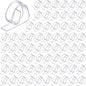 Eccliy 300pcs Transparent Clear Tablecloth Clips Plastic Table Cloth Clips Windproof Table Cover Holder Clamps Tablecloth Cloth Holder for Christmas Wedding Party Indoor Outdoor Camping Picnic (Curve)